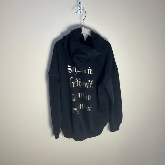 H&M Kids Harry Potter Hogwarts Seal Hoodie Black Size 8-10 - Picture 4 of 8